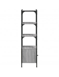 Libreria 3Ripiani Grigio Sonoma 41x30x109,5cm Legno Multistrato 2