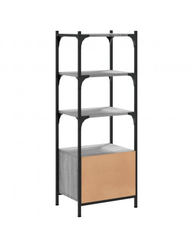 Libreria 3Ripiani Grigio Sonoma 41x30x109,5cm Legno Multistrato