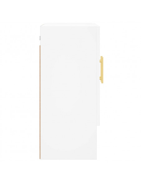 Armadietto a Muro Bianco 60x31x70 cm in Legno Multistrato