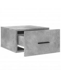 Comodini a Muro 2 pz Grigio Cemento 35x35x20 cm 2