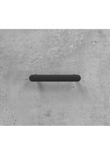 Comodini a Muro 2 pz Grigio Cemento 35x35x20 cm