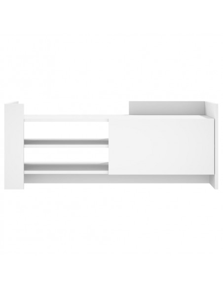 Mobile Porta TV Bianco 100x35x40 cm in Legno Multistrato