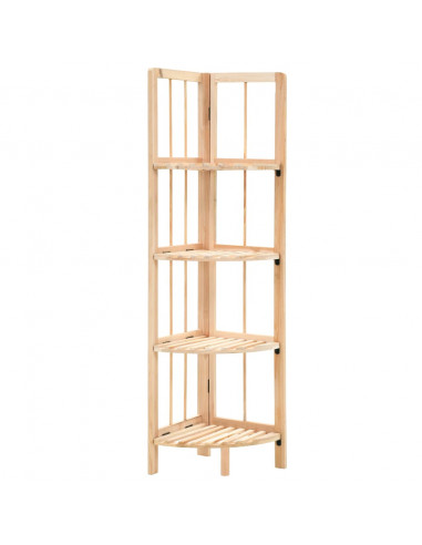 Scaffale ad Angolo in Legno di Cedro 27x27x110 cm