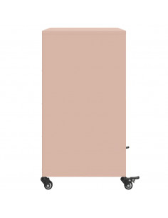 Credenza Rosa 68,5x39x72 cm in Acciaio Laminato a Freddo 2