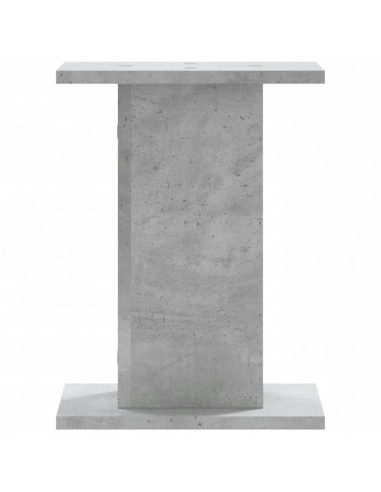 Supporti Altoparlanti 2 pz Grigio 30x30x40 cm Legno Multistrato