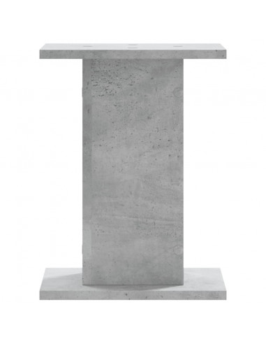 Supporti Altoparlanti 2 pz Grigio 30x30x40 cm Legno Multistrato