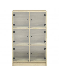 Credenza con Ante Rovere Sonoma 68x37x109 cm Legno Multistrato 2