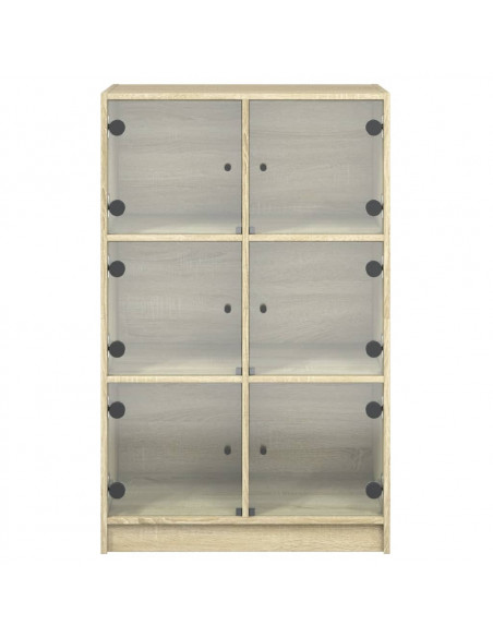 Credenza con Ante Rovere Sonoma 68x37x109 cm Legno Multistrato