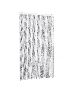 Tenda Antimosche Grigio Chiaro e Grigio Scuro in Ciniglia 2