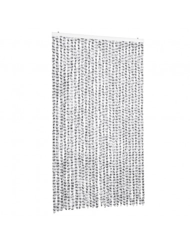 Tenda Antimosche Grigio Chiaro e Grigio Scuro in Ciniglia