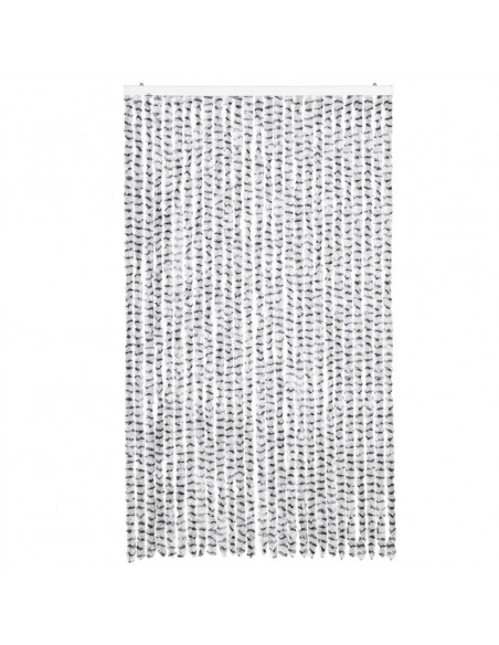 Tenda Antimosche Grigio Chiaro e Grigio Scuro in Ciniglia