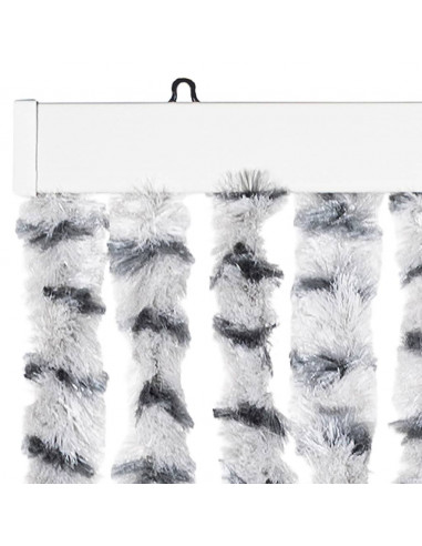 Tenda Antimosche Grigio Chiaro e Grigio Scuro in Ciniglia