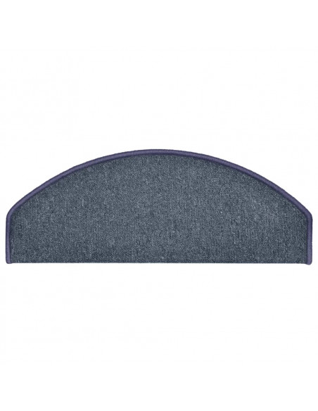 Tappetini per Scale 15 pz Grigio Scuro 65x24x4 cm