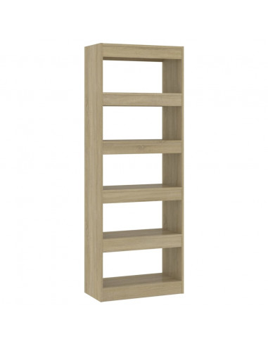 Libreria/Divisorio Rovere Sonoma 60x30x166 cm in Truciolato