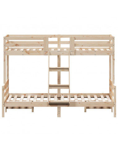 Letto a Castello 90x200/120x200 cm in Legno Massello di Pino