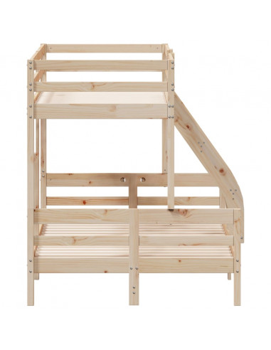 Letto a Castello 90x200/120x200 cm in Legno Massello di Pino