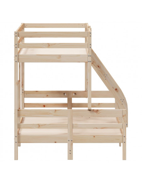 Letto a Castello 90x200/120x200 cm in Legno Massello di Pino