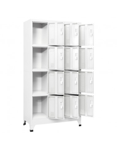 Armadietto a Chiave con 12 Scomparti 90x45x180 cm