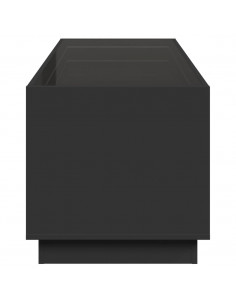 Tavolino da Salotto con LED Infinity Nero 90x50x50 cm 2