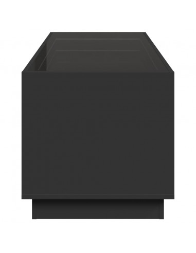 Tavolino da Salotto con LED Infinity Nero 90x50x50 cm