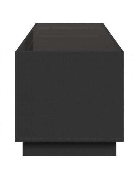 Tavolino da Salotto con LED Infinity Nero 90x50x50 cm