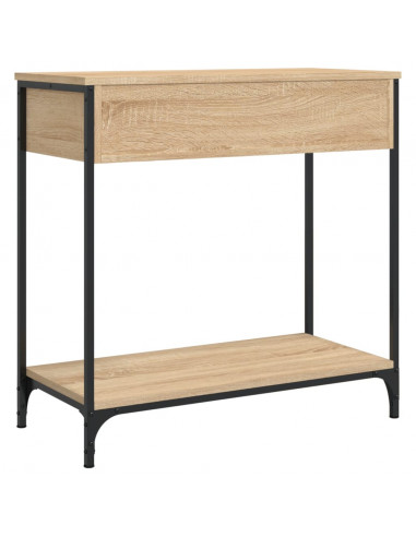 Tavolino Consolle Rovere Sonoma 75x34,5x75cm Legno Multistrato