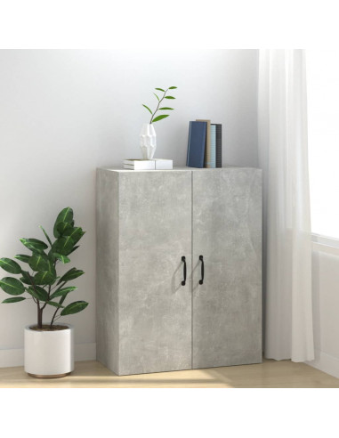 Mobile Pensile Grigio Cemento 69,5x34x90cm in Legno Multistrato