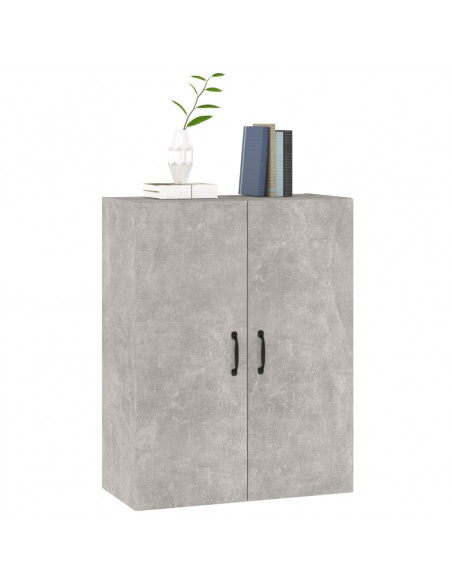 Mobile Pensile Grigio Cemento 69,5x34x90cm in Legno Multistrato
