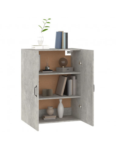 Mobile Pensile Grigio Cemento 69,5x34x90cm in Legno Multistrato