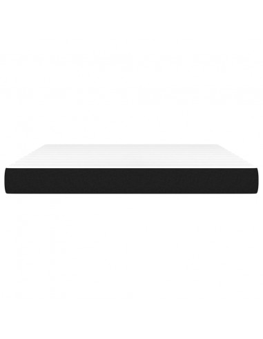 Materasso a Molle Insacchettate Nero 160x200x20 cm in Tessuto