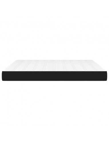 Materasso a Molle Insacchettate Nero 160x200x20 cm in Tessuto