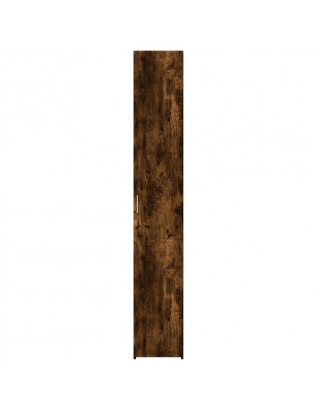 Credenza Rovere Fumo 30x42,5x185 cm in Legno Multistrato