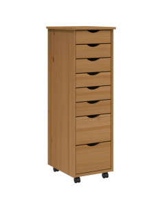 Armadietto Rotante con Cassetti MOSS Miele Legno Massello Pino 2