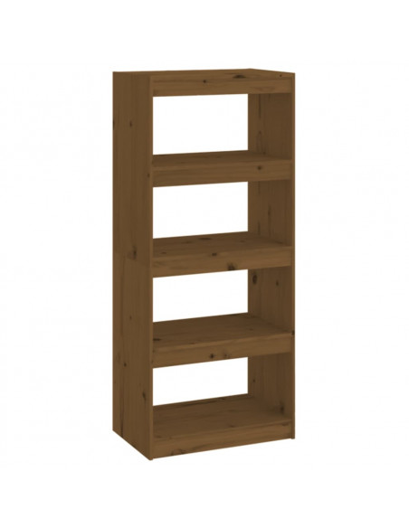 Libreria/Divisorio Miele 60x30x135,5 cm Legno Massello di Pino