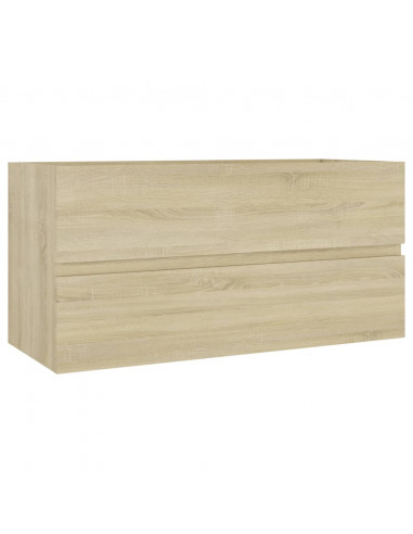 Mobile con Lavabo Integrato Rovere Sonoma in Legno Multistrato