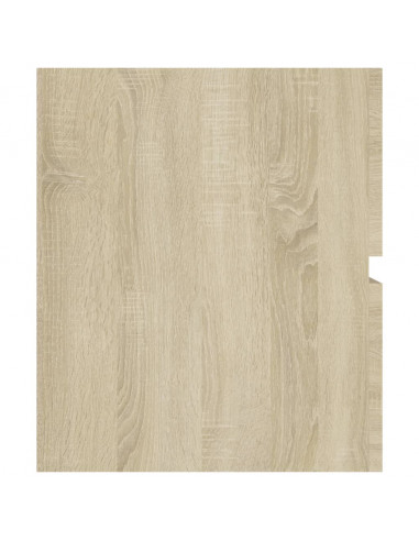 Mobile con Lavabo Integrato Rovere Sonoma in Legno Multistrato