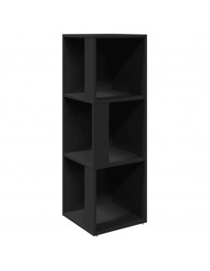 Armadio Angolare Nero 33x33x100 cm in Truciolato 2
