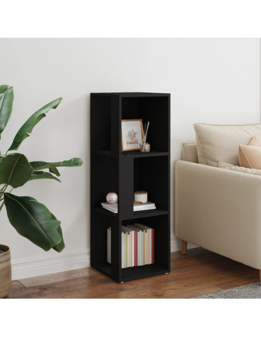 Armadio Angolare Nero 33x33x100 cm in Truciolato