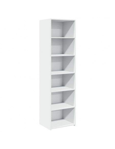 Credenza Bianca 50x41x185 cm in Legno Multistrato