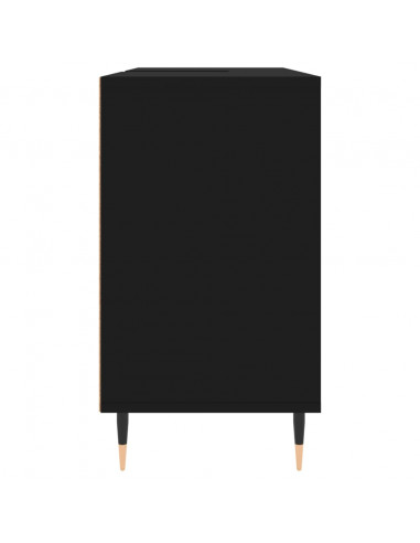 Mobile da Bagno Nero 80x33x60 cm in Legno Multistrato