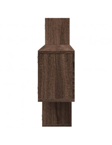 Mensola a Parete Rovere Marrone 167,5x18x68 cm in Truciolato