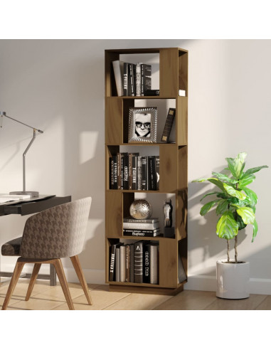 Libreria/Divisorio Miele 51x25x163,5 cm Legno Massello