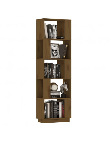 Libreria/Divisorio Miele 51x25x163,5 cm Legno Massello