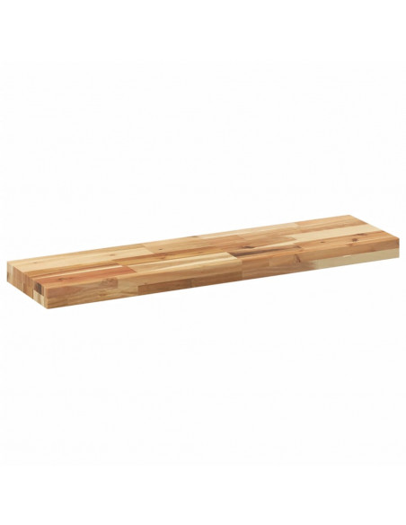 Ripiano a Parete 80x20x4 cm Legno Massello Acacia Rifinito Olio