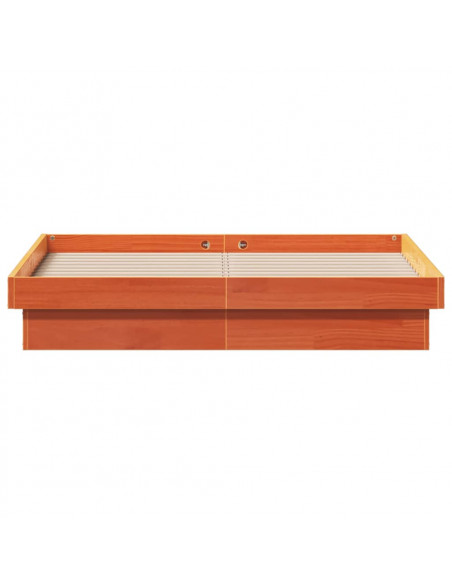 Giroletto LED Marrone Cera 120x190 cm in Legno Massello di Pino