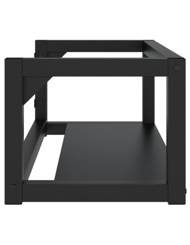Struttura per Lavabo a Parete Nera 79x38x31 cm in Ferro