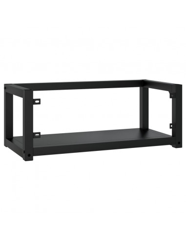 Struttura per Lavabo a Parete Nera 79x38x31 cm in Ferro