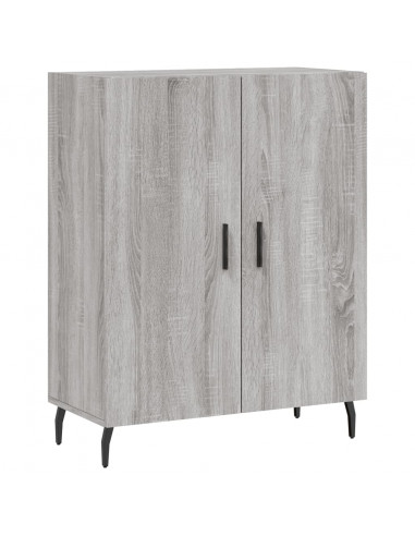 Credenza Grigio Sonoma 69,5x34x180 cm in Legno Multistrato