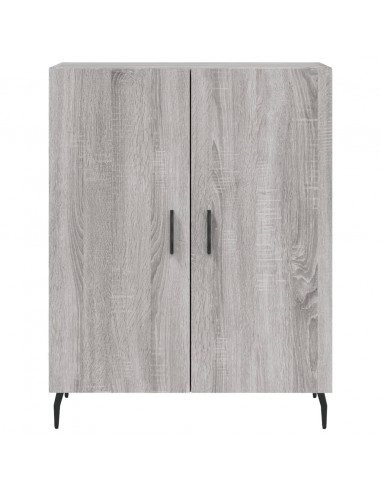Credenza Grigio Sonoma 69,5x34x180 cm in Legno Multistrato