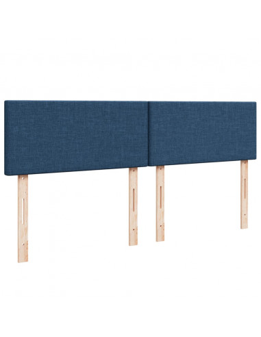 Giroletto a Molle con Materasso Blu 180x200 cm in Tessuto